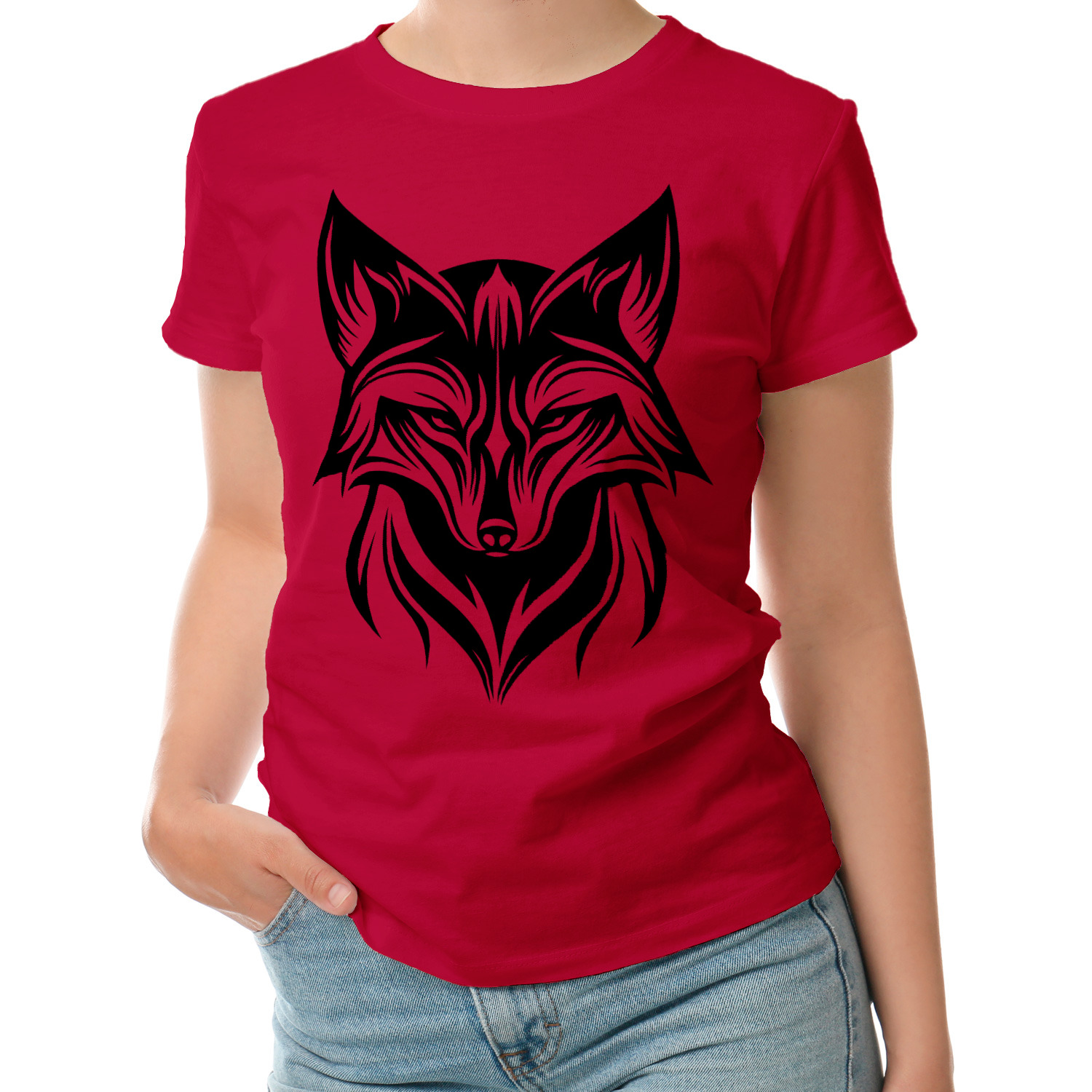 Женская футболка лиса. Top fox