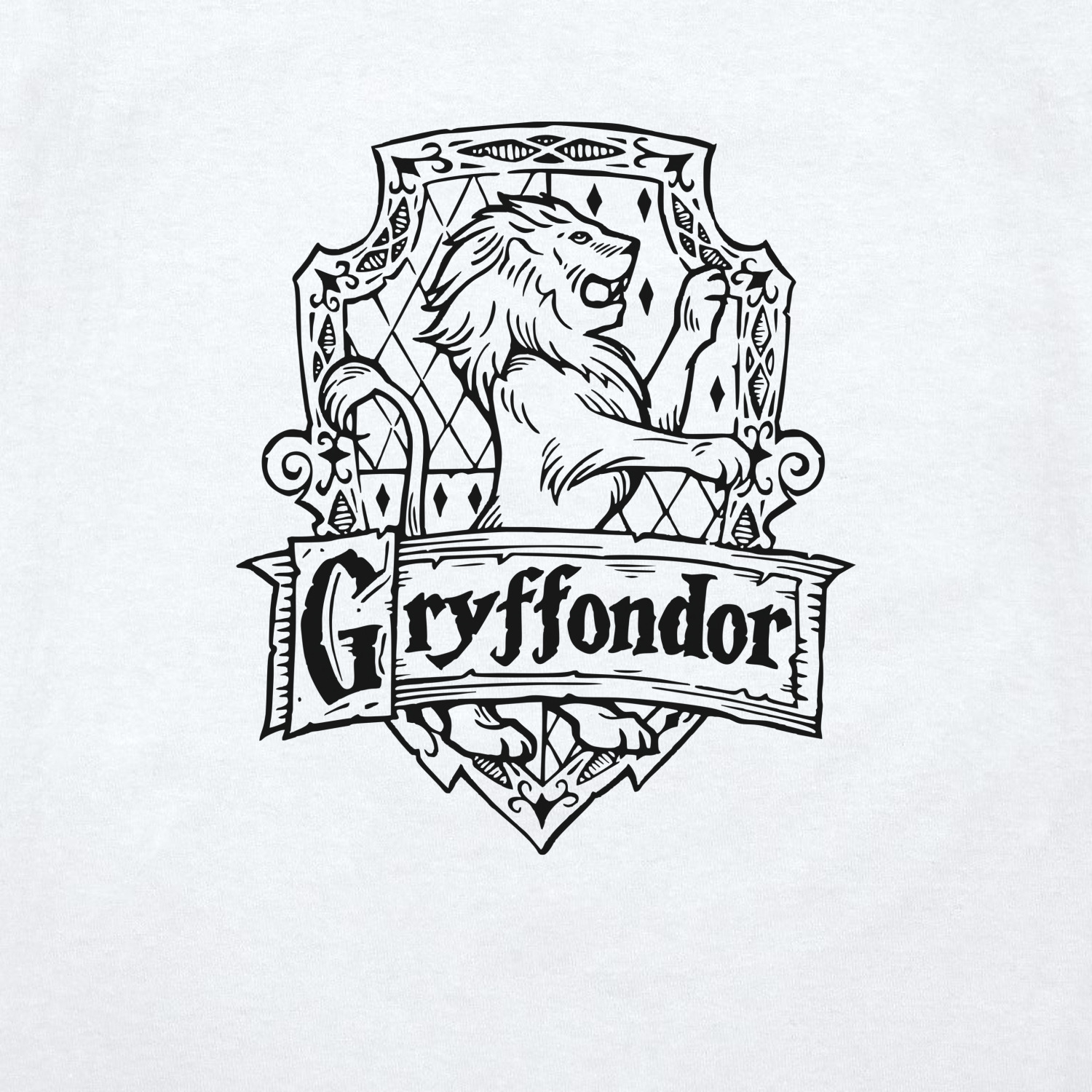 Гарри Поттер герб Гриффиндора раскраска